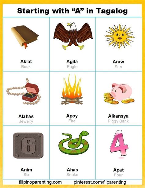 letter i tagalog words